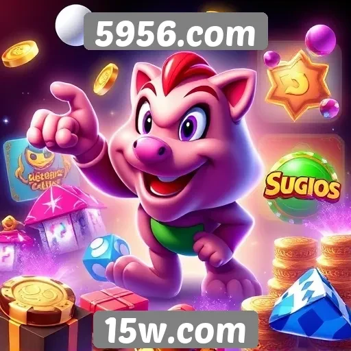 Variedade de jogos disponíveis em 5956.com